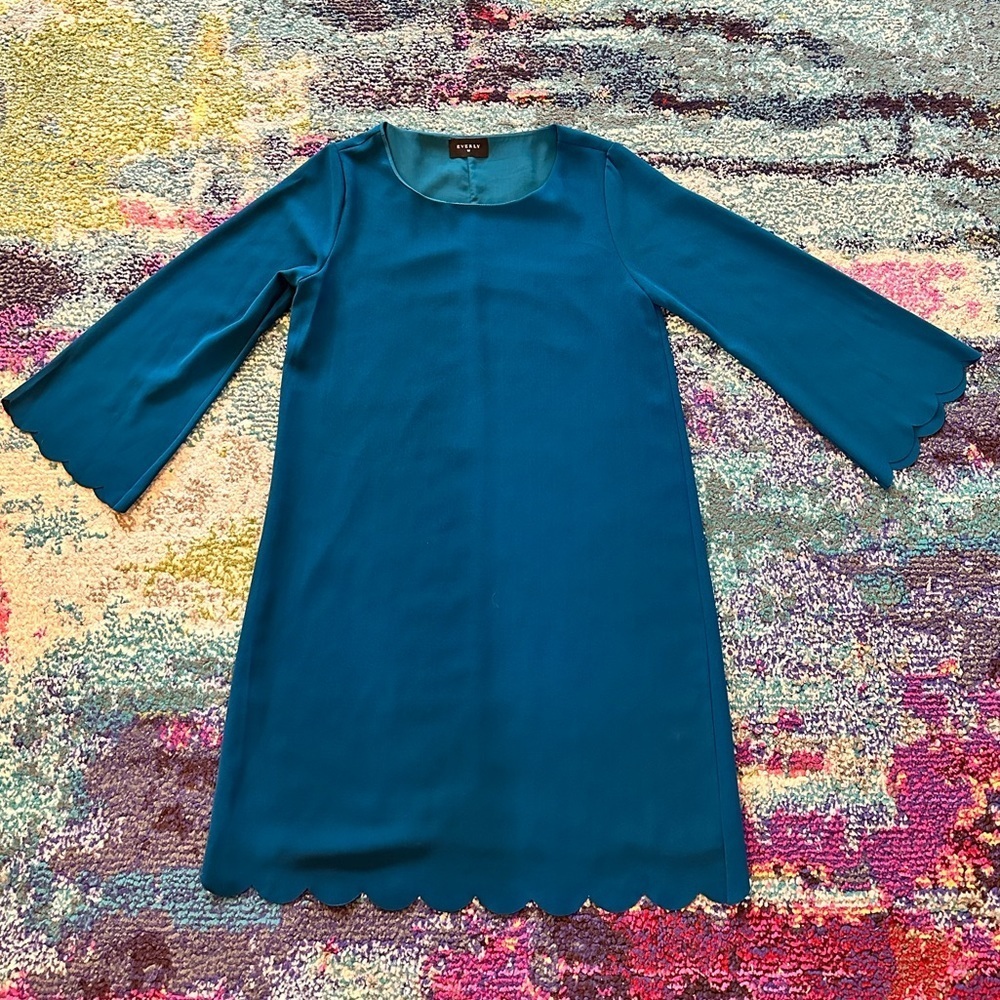 Everly Scalloped Hem Dress